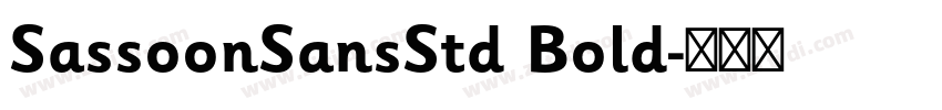 SassoonSansStd Bold字体转换